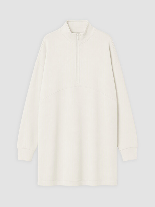 LCW Modest Woman White Sweatshirt Tunic