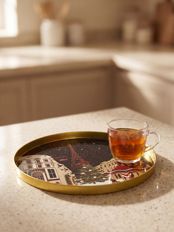 LCW HOME Baskılı Metal Tepsi