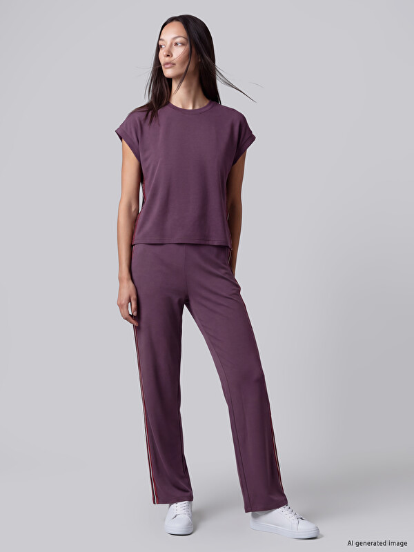 LCW EVERYDAY Elastic Waist Soft Touch Women's Sweatpants