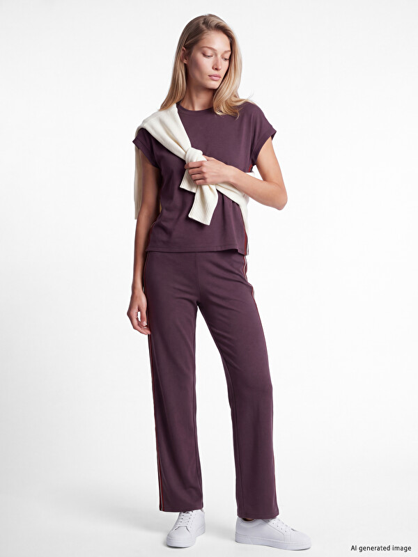 LCW EVERYDAY Elastic Waist Soft Touch Women's Sweatpants