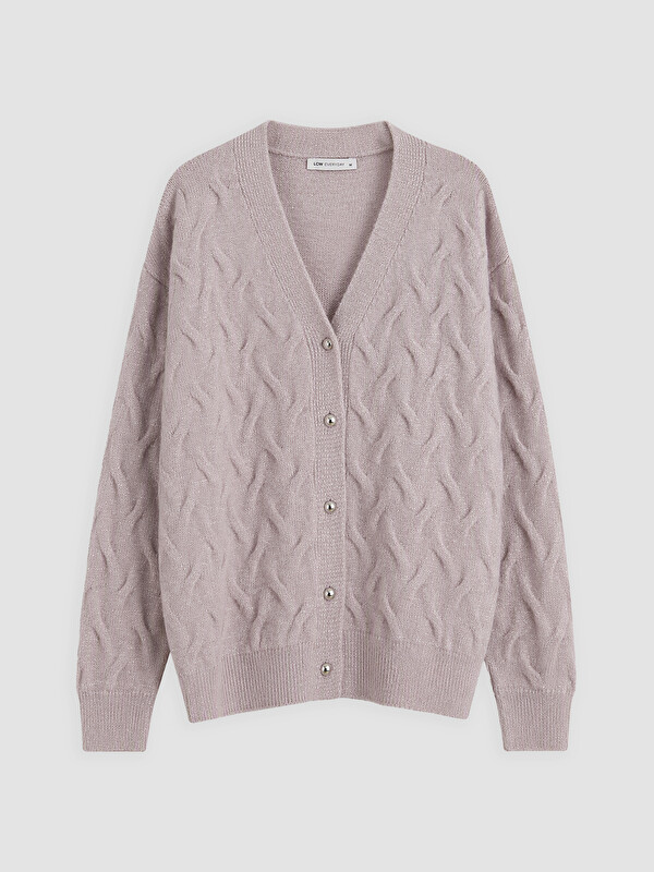 LCW EVERYDAY Woman Lilac Cardigan