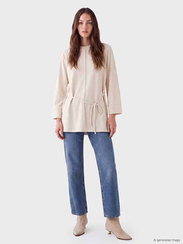 LCW Modest Soft Touch Kadın Sweatshirt Tunik
