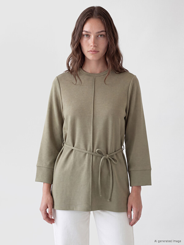 LCW Modest Soft Touch Kadın Sweatshirt Tunik
