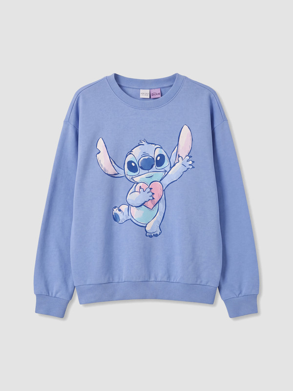 LCW Kids Stitch Printed Girls' Thick Sweatshirt