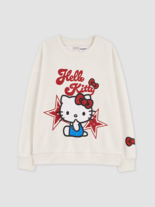 LCW Kids Bluzë sportive e trashë me stampim Hello Kitty për vajza