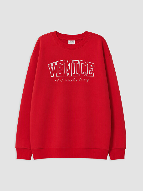 LCW Kids Printed Boys' Thick Sweatshirt