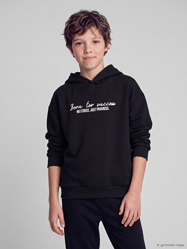 LCW Kids Hooded Thick Boys' Sweatshirt