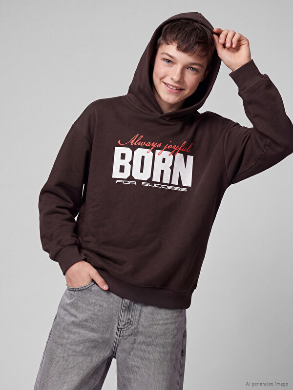LCW Kids Hooded Thick Boys' Sweatshirt