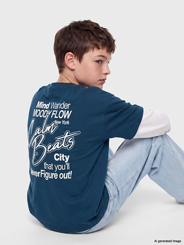 LCW Kids Bisiklet Yaka Erkek Çocuk Tişört