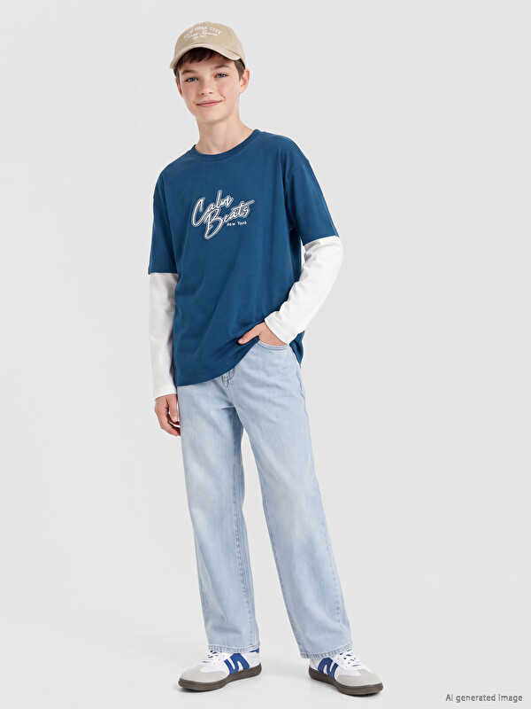 LCW Kids Crew Neck Boys' T-Shirt