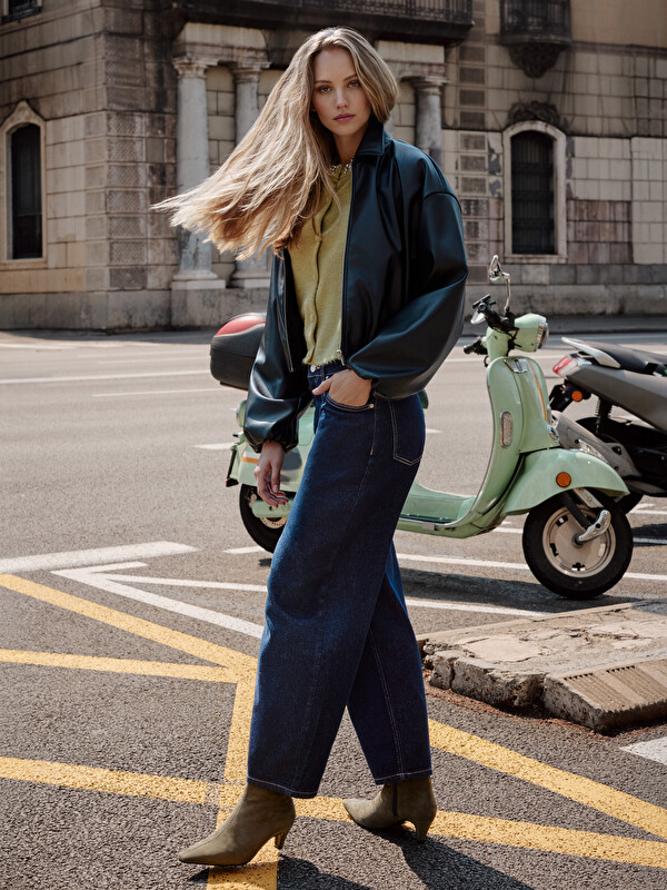 LCW Modest Balloon Fit Kadın Jean Pantolon