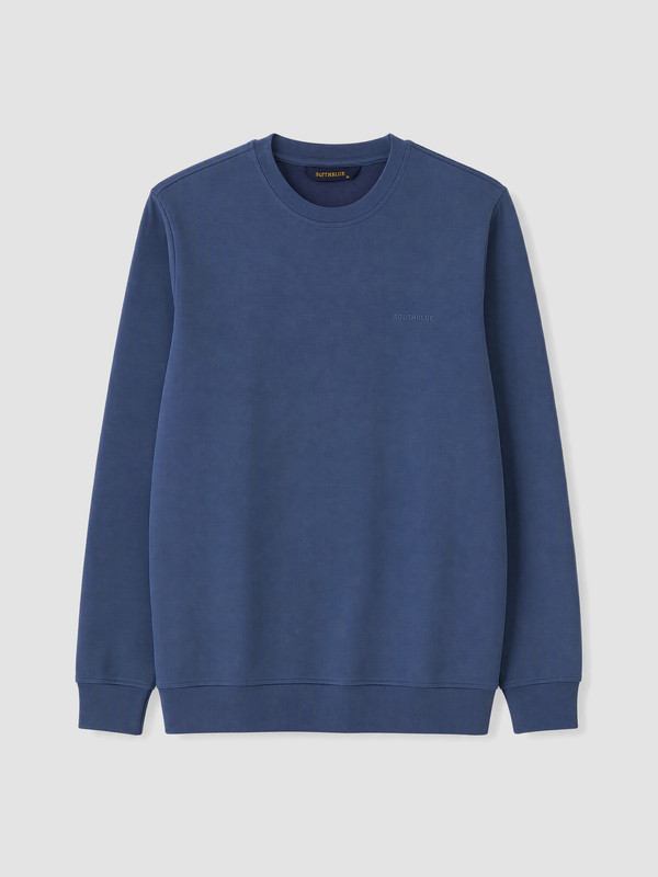 SOUTHBLUE Bisiklet Yaka Nakışlı Erkek Sweatshirt