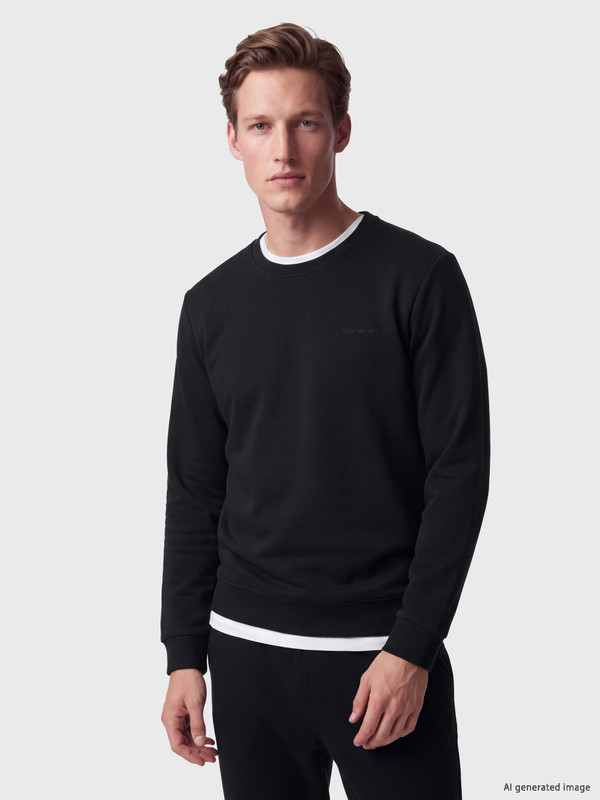 SOUTHBLUE Bisiklet Yaka Erkek Sweatshirt