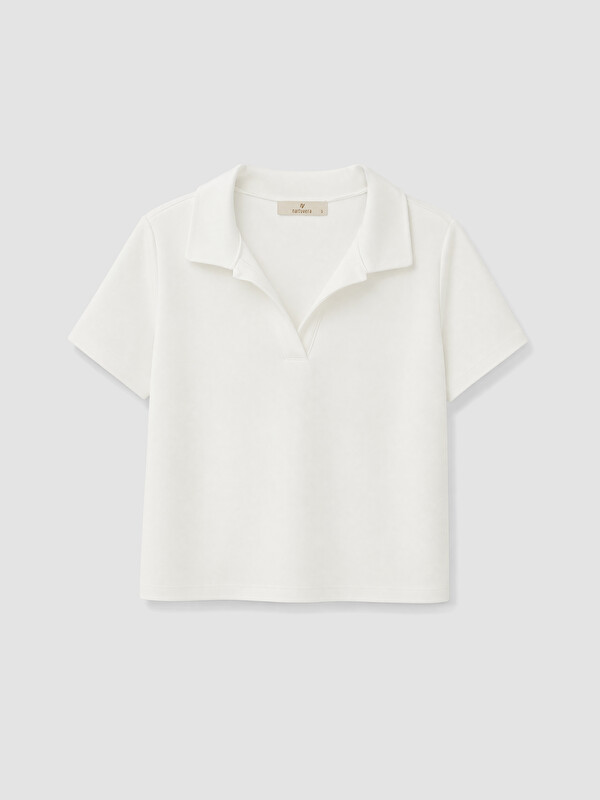 Natuvera Polo Yaka Kadın Tişört