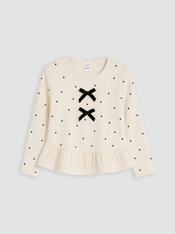 LCW Kids Bow-detailed Girls' T-Shirt