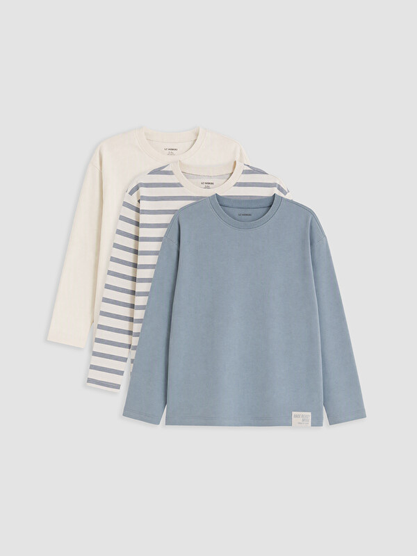 LCW Kids Boys' Long Sleeve T-Shirt 3-pack