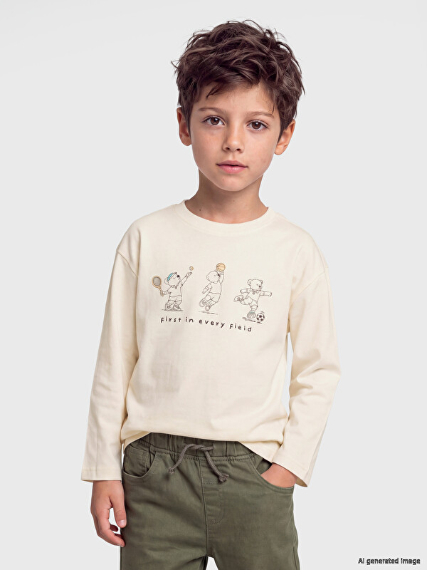 LCW Kids Printed Boys' T-shirt
