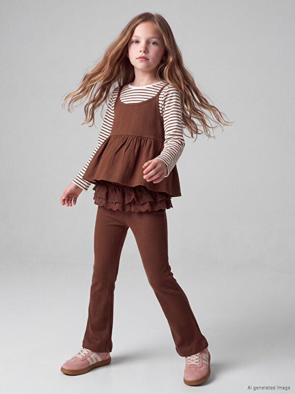 LCW Kids Girls' Flare Leggings