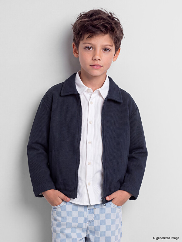 LCW Kids Boys' Zippered Cardigan
