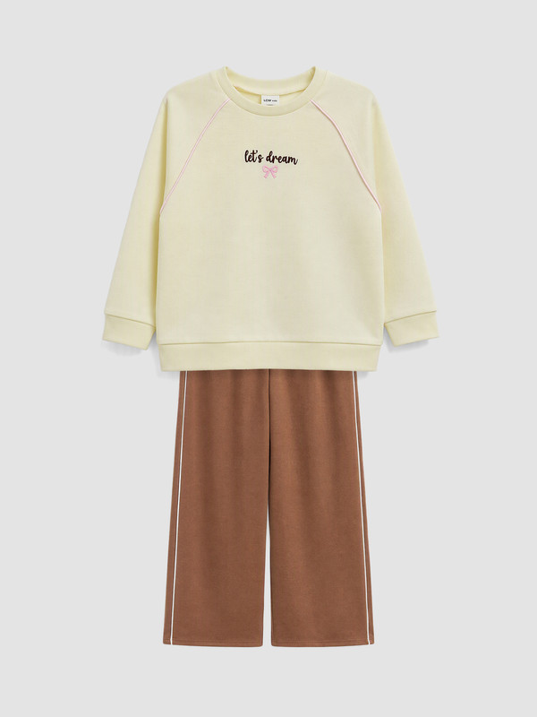 LCW Kids Girl Ecru Set