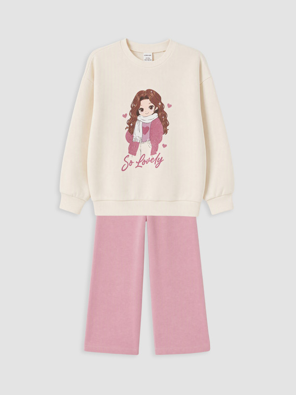 LCW Kids Girl Ecru Set