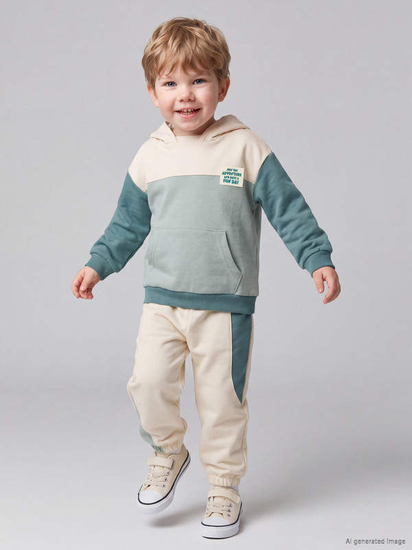 LCW baby Колор блок комплет тренерки за Беби Момчиња