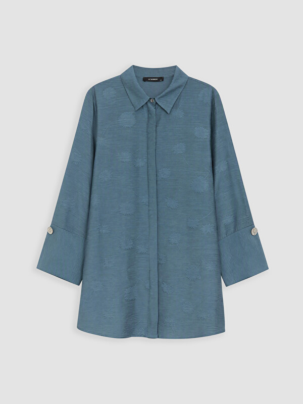 LC WAIKIKI Tunikë këmishë oversize me motive për gra
