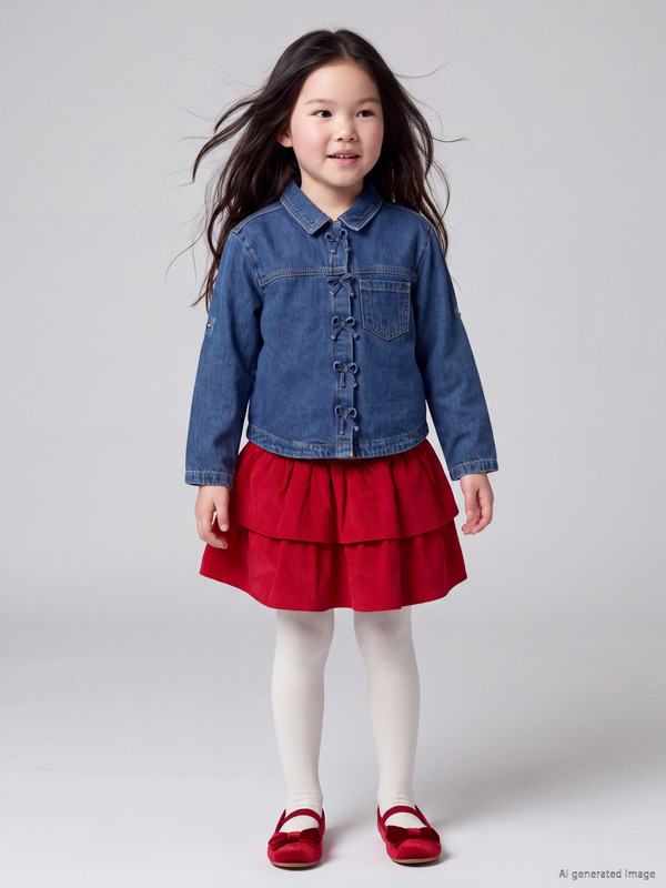 LCW Kids Layered Girls' Skirt and Tights