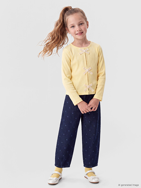 LCW Kids Balloon Fit Polka Dot Girls' Jean