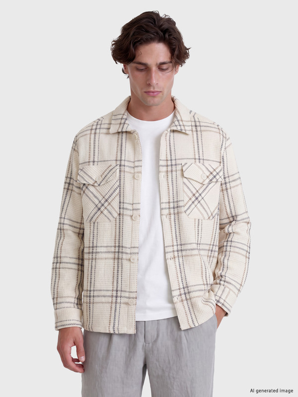 LCW Vision Regular Fit Plaid Men's Lumberjack Shirt Jacket
