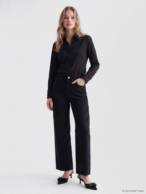 LCW Jeans جينز واسع الساق مزوّد بجيوب
