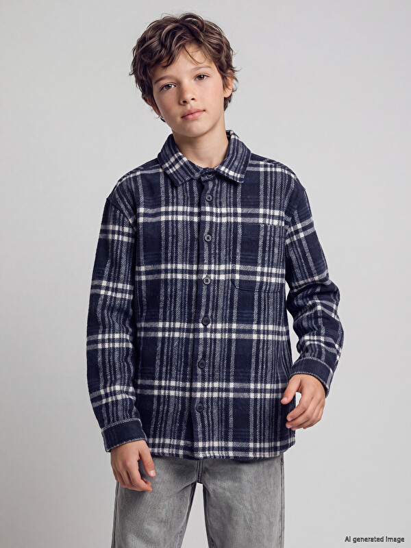 LCW Kids Plaid Boys' Shirt Jacket