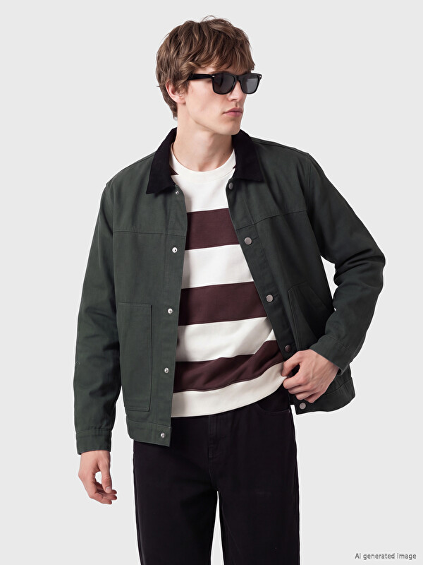 XSIDE Man Khaki Overshirt