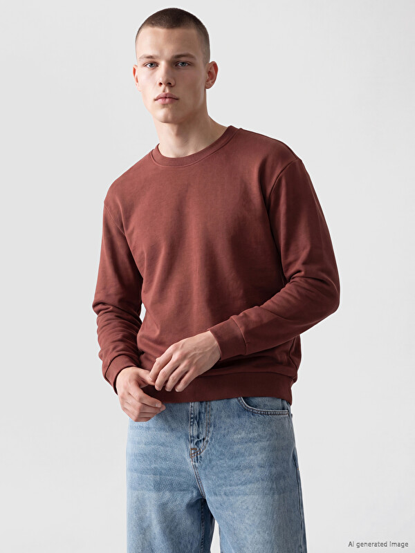 XSIDE Bisiklet Yaka Erkek Sweatshirt
