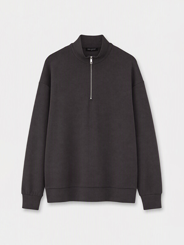 LCW Comfort Mock Neck Soft Touch Women's Sweatshirt