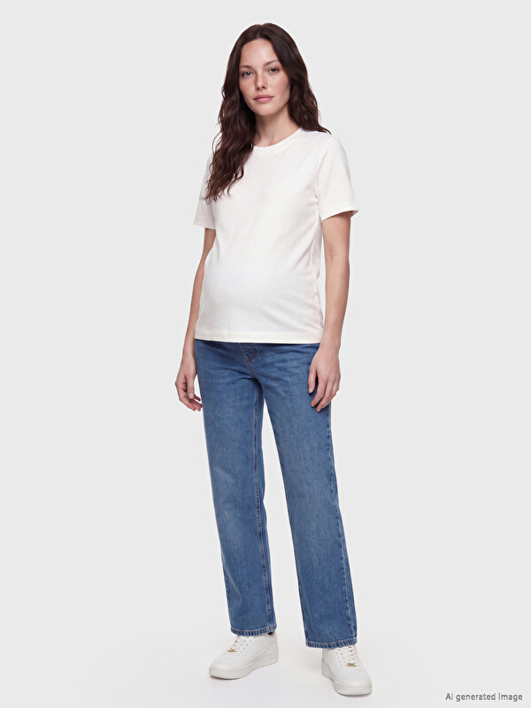 LCW Comfort Belly Paneled Maternity Jeans