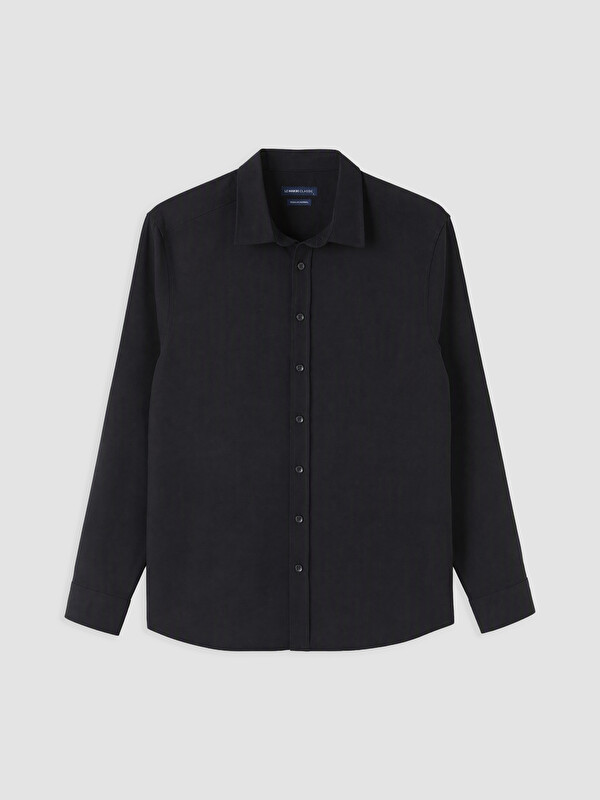LCWAIKIKI Classic Man Black Shirt