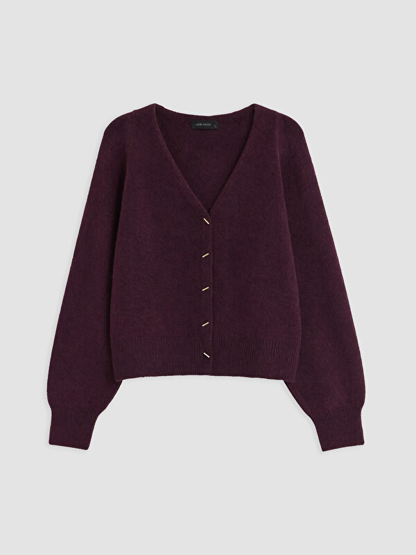 LCW Vision V Neck Women's Knitwear Cardigan