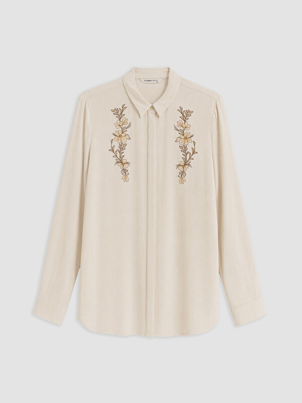 LCW Grace Woman Beige Shirt Tunic