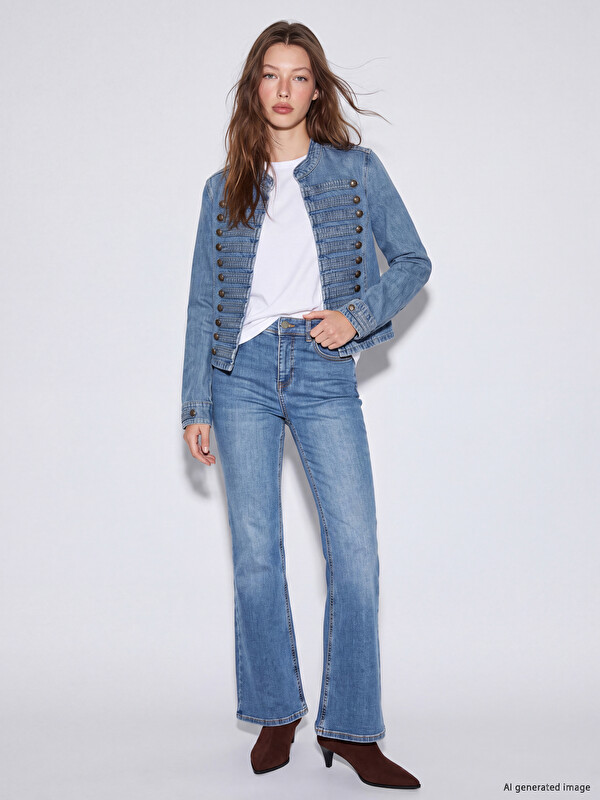 LCW Jeans Petite Flare Women's Jeans