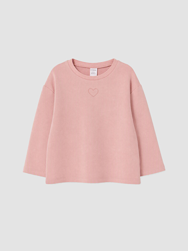 LC WAIKIKI Nakışlı Kız Çocuk Sweatshirt