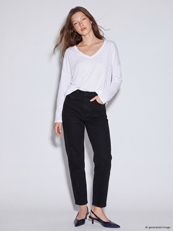 LCW Jeans Petite Mom Fit Women's Jeans