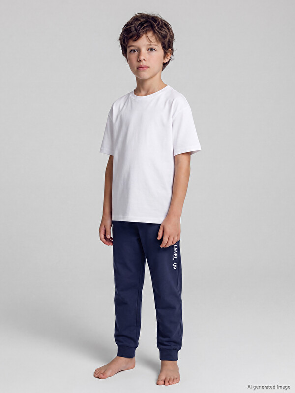 LCW Kids Baskılı Erkek Çocuk Pijama Alt