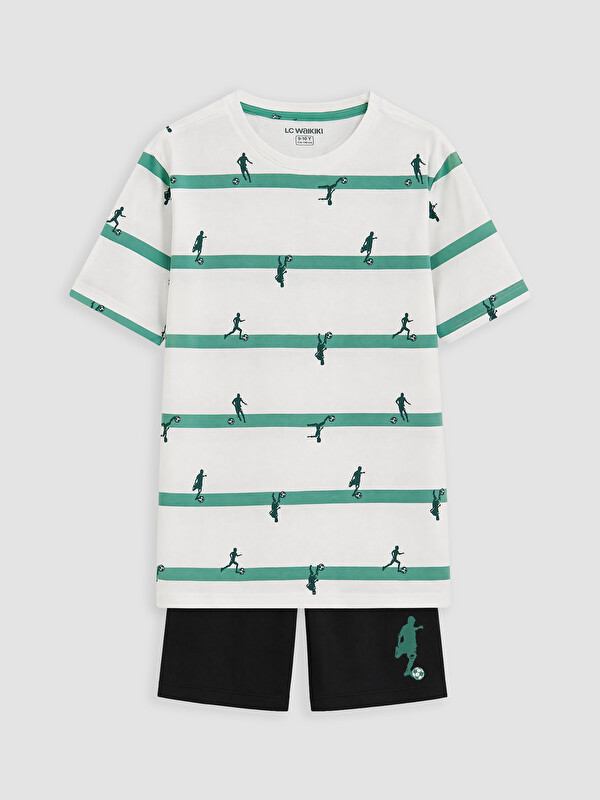 LCW Kids Erkek Çocuk Şortlu Pijama Takımı