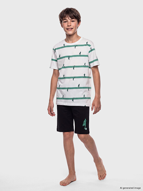 LCW Kids Dečiji kratki pidžama komplet