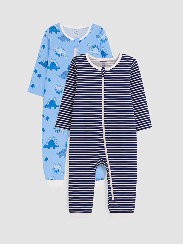 LC WAIKIKI Printed Baby Boys' Jumpsuit 2 Pack