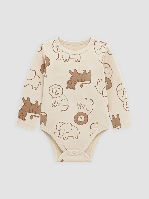 LC WAIKIKI Bisiklet Yaka Erkek Bebek Çıtçıtlı Body