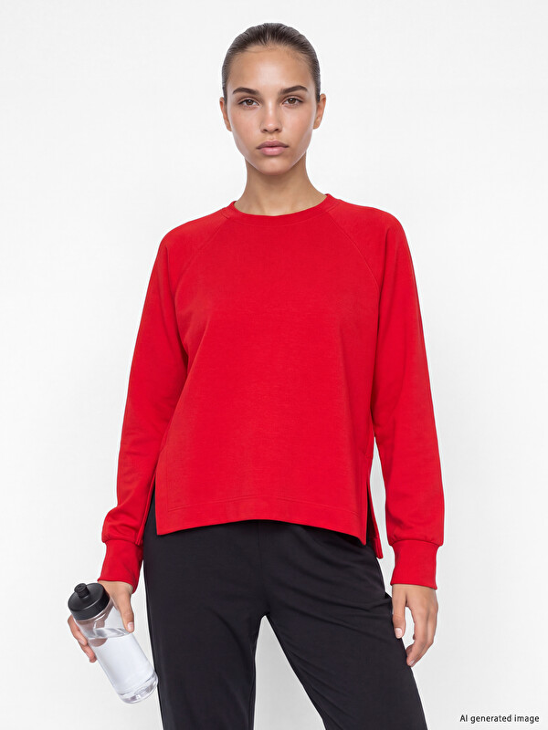 KOOR SPORT Soft Touch Kadın Spor Sweatshirt