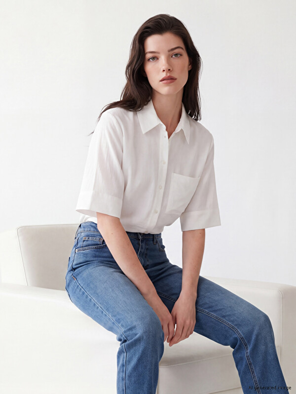 LCW Comfort Loose Fit Kadın Gömlek
