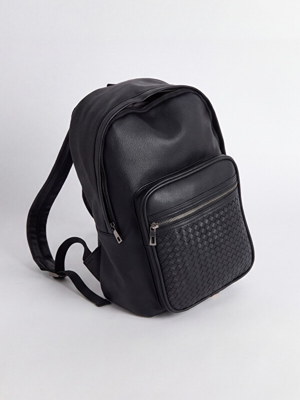 LCW ACCESSORIES Faux Leather Men's Backpack